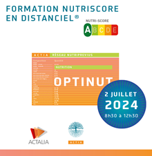 Actia Optinut formation Nutriscore 2024