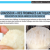 graisseux des fromages lactiques